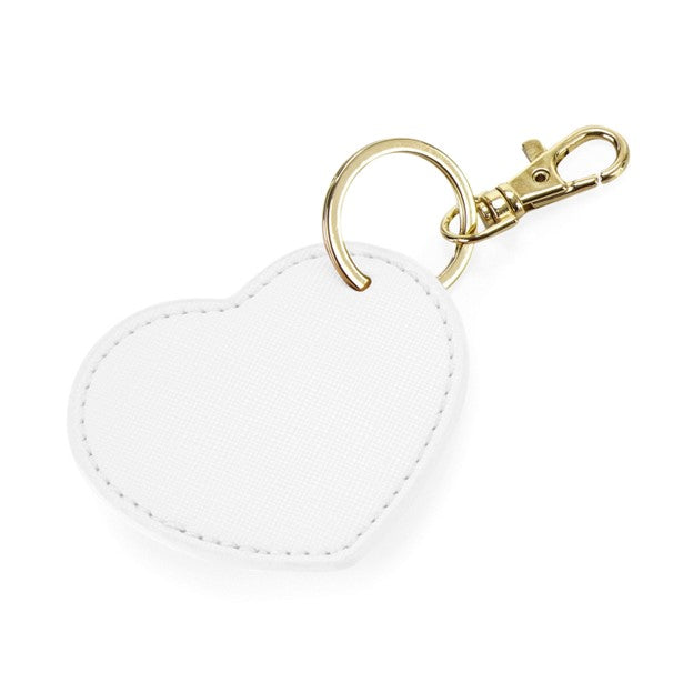 Heart Key Clip - Soft White