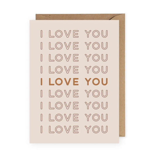"I Love You" Greeting Card | Valentine's Day
