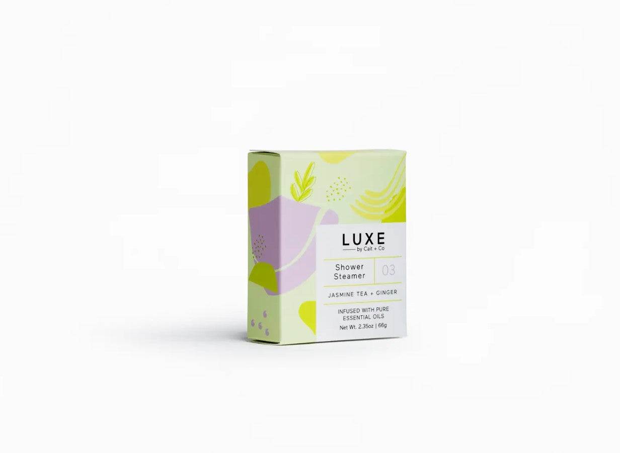 Luxe Jasmine Tea + Ginger Shower Steamer Fizzy Bomb