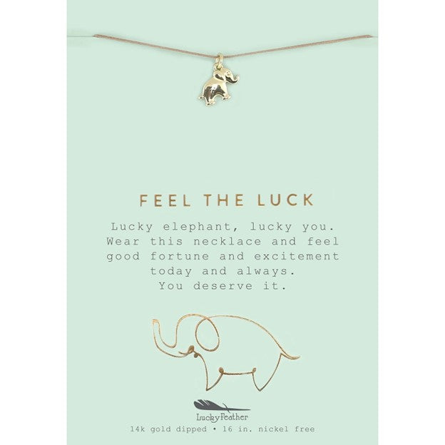 New Moon Gold Necklace - FEEL LUCK/ELEPHANT