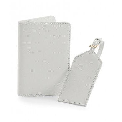 Passport Cover and Luggage Tag Set - Grey