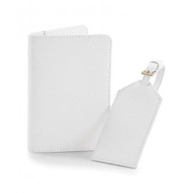 Passport Cover and Luggage Tag Set - Soft White
