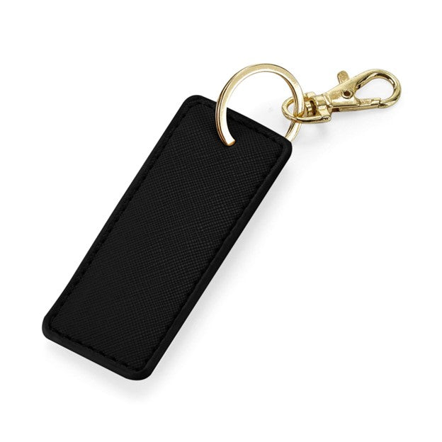 Rectangular Key Clip - Black/Gold