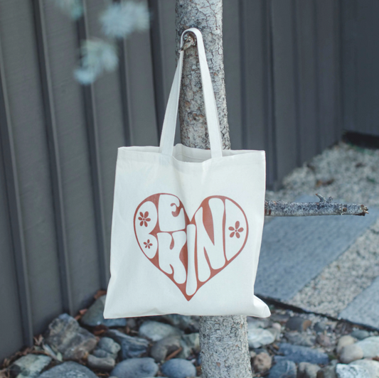 "Be Kind" Canvas Tote Bag