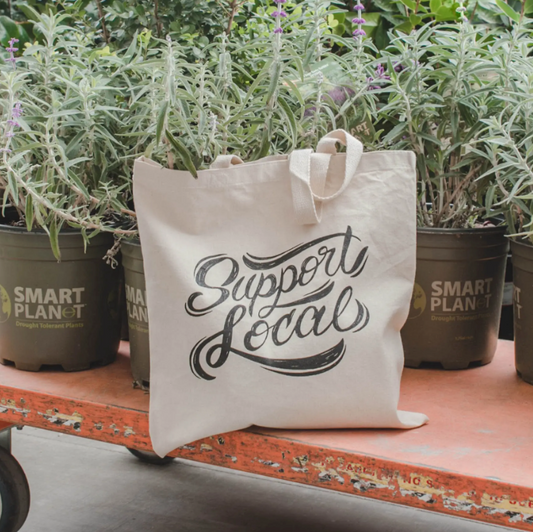 "Support Local" Canvas Tote Bag