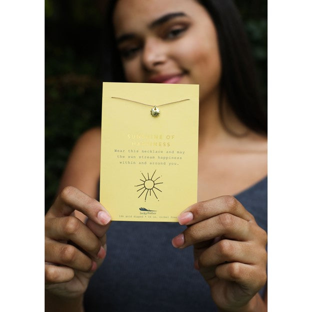 New Moon Gold Necklace - SUNSHINE