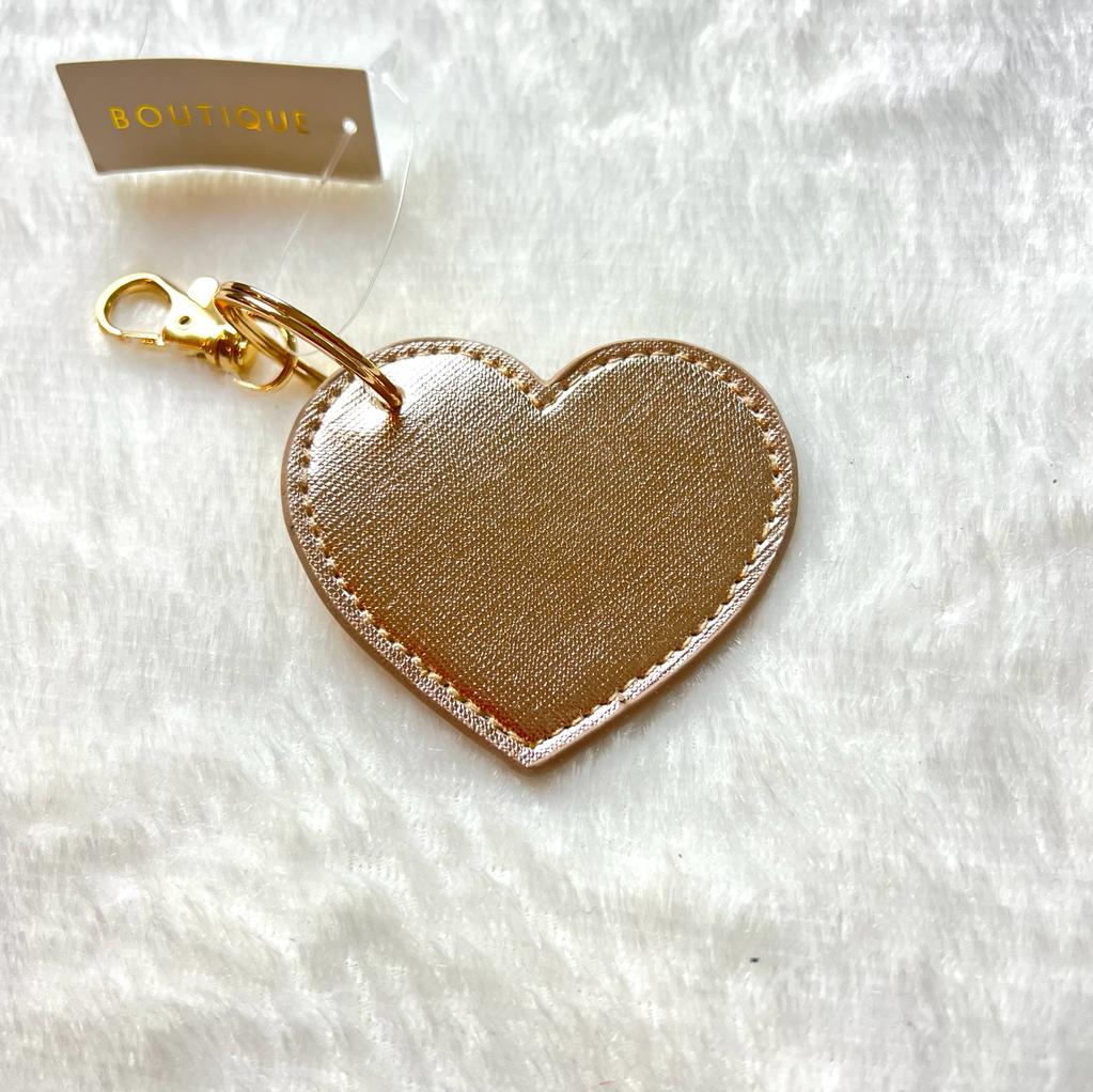Heart Key Clip - Rose Gold