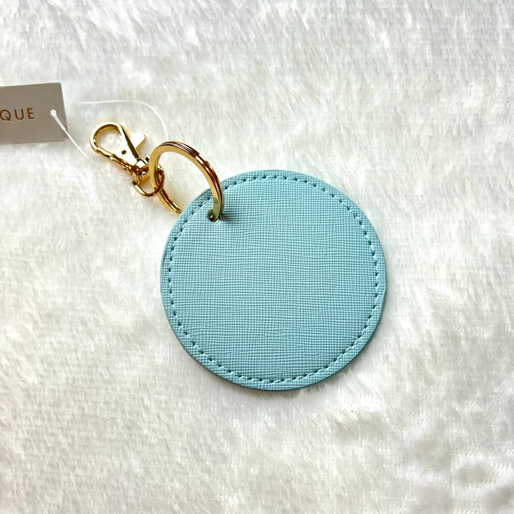 Circular Key Clip - Soft Blue