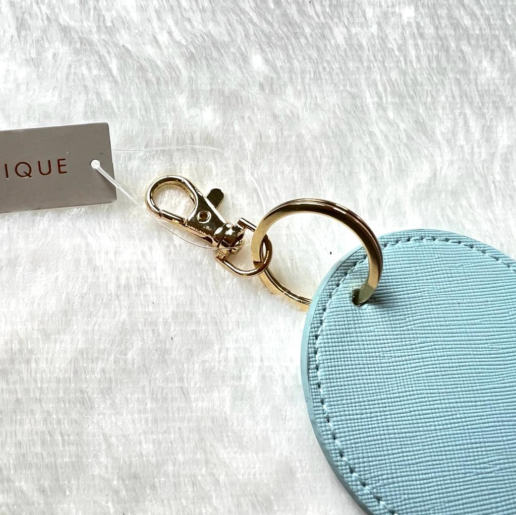 Circular Key Clip - Soft Blue