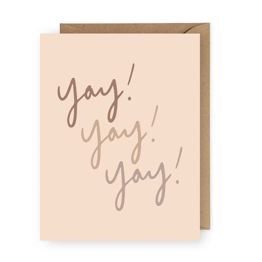 "Yay! Yay! Yay!" Greeting Card